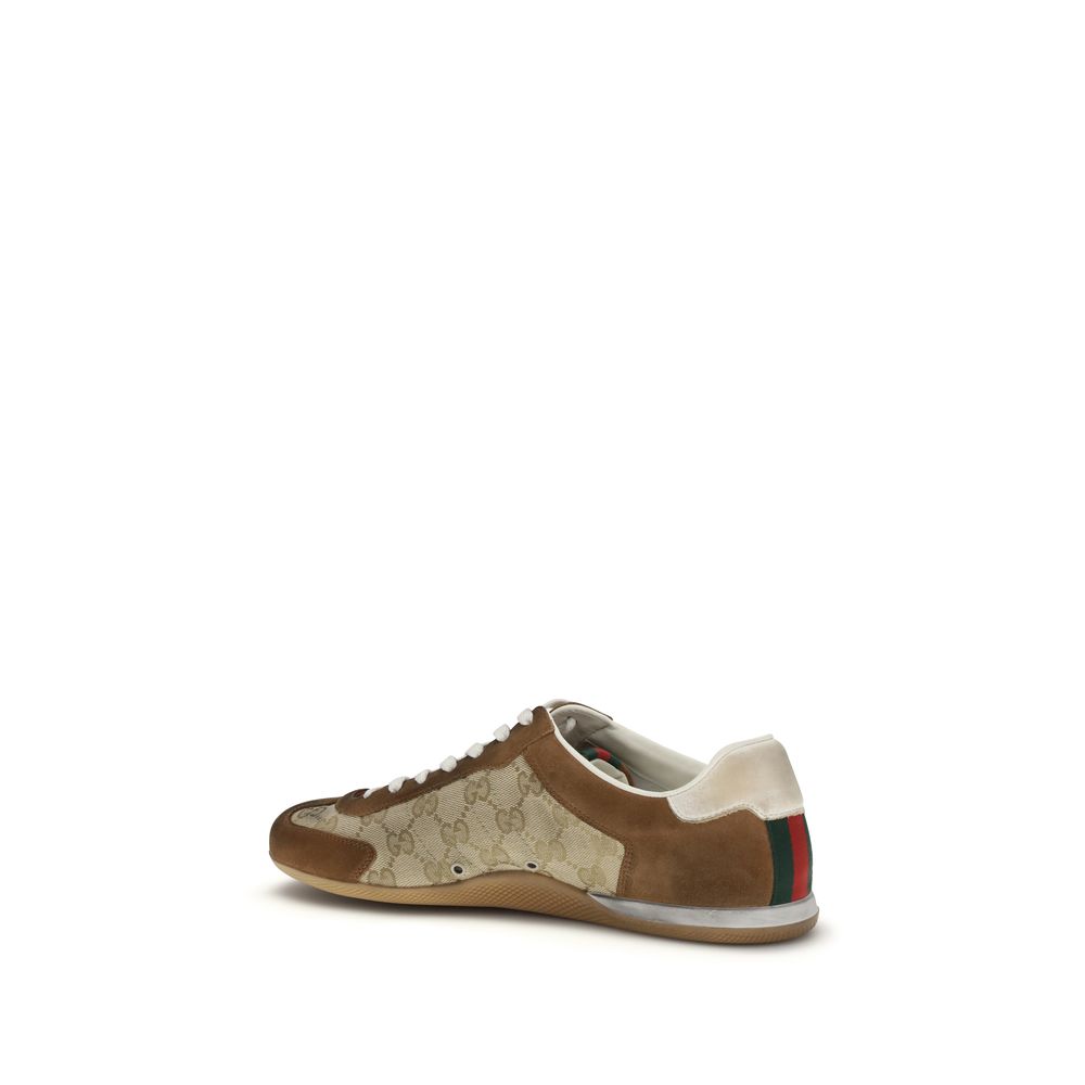 Sneakers Gucci in pelle di vitello marrone Bos Taurus