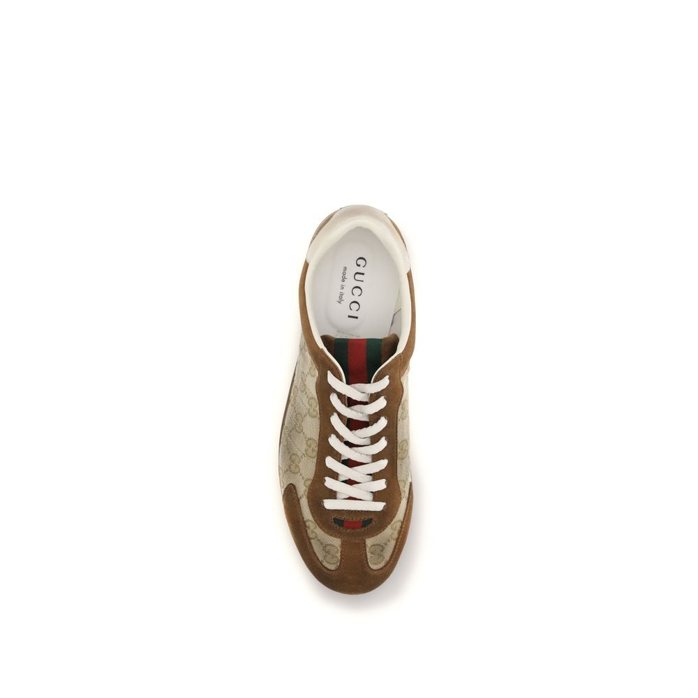 Sneakers Gucci in pelle di vitello marrone Bos Taurus