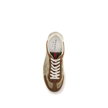 Sneakers Gucci in pelle di vitello marrone Bos Taurus
