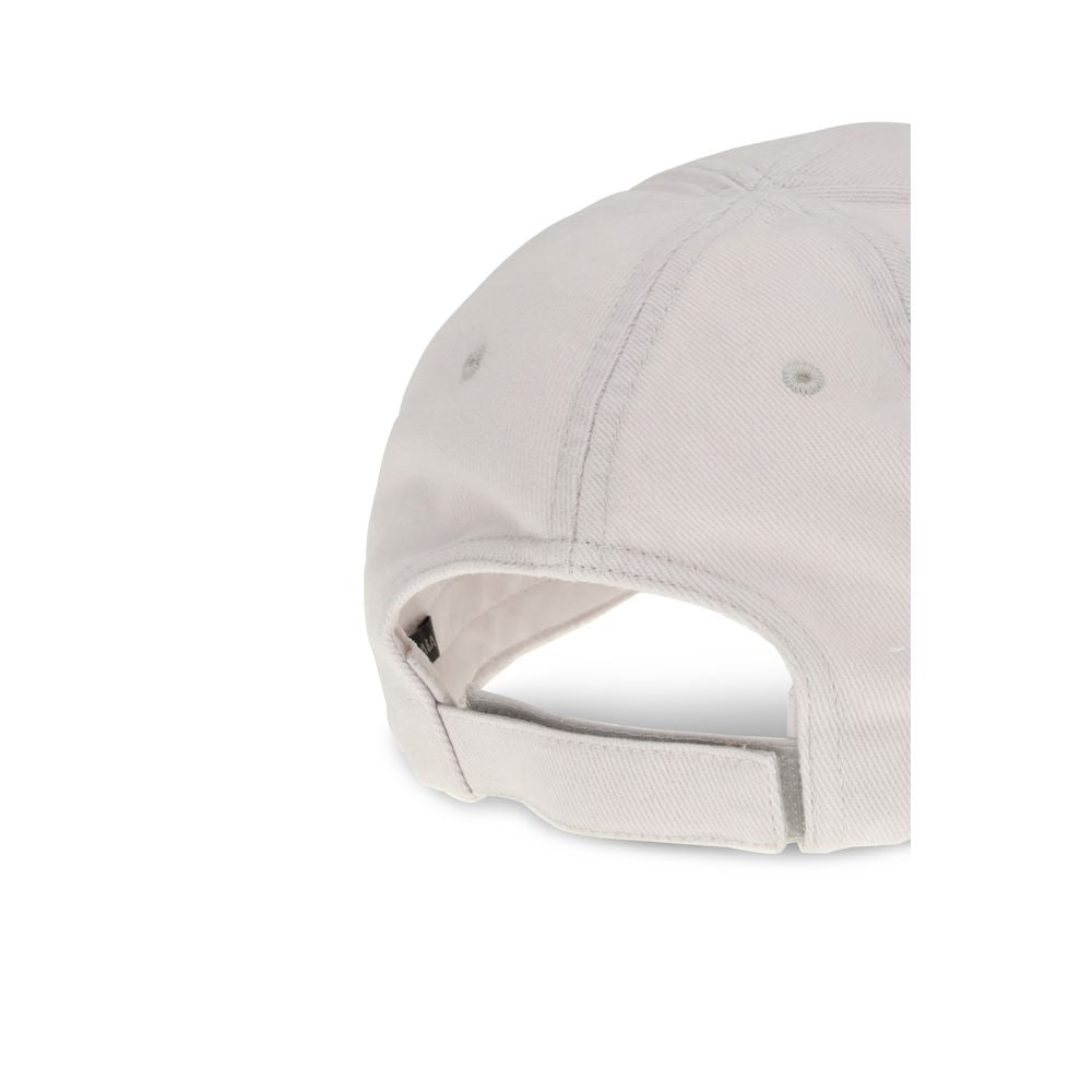Cappellino Balenciaga in cotone bianco (Berretto da baseball)