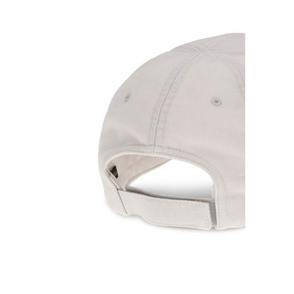 Cappellino Balenciaga in cotone bianco (Berretto da baseball)