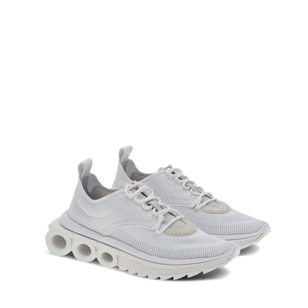 Baskets de sport Salvatore Ferragamo en nylon blanc
