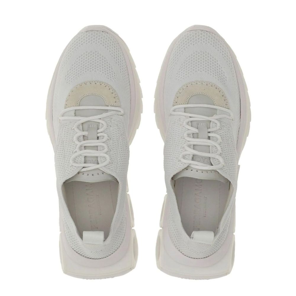 Baskets de sport Salvatore Ferragamo en nylon blanc