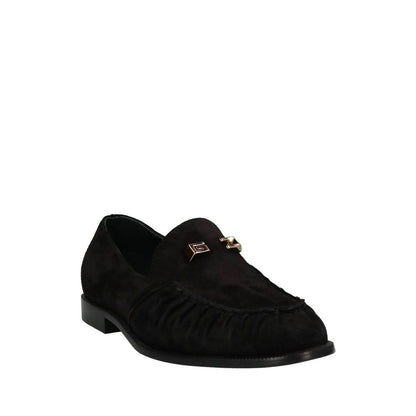 Mocassins à enfiler en cuir de veau noir Giuseppe Zanotti