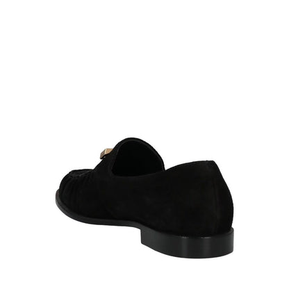 Mocassins à enfiler en cuir de veau noir Giuseppe Zanotti