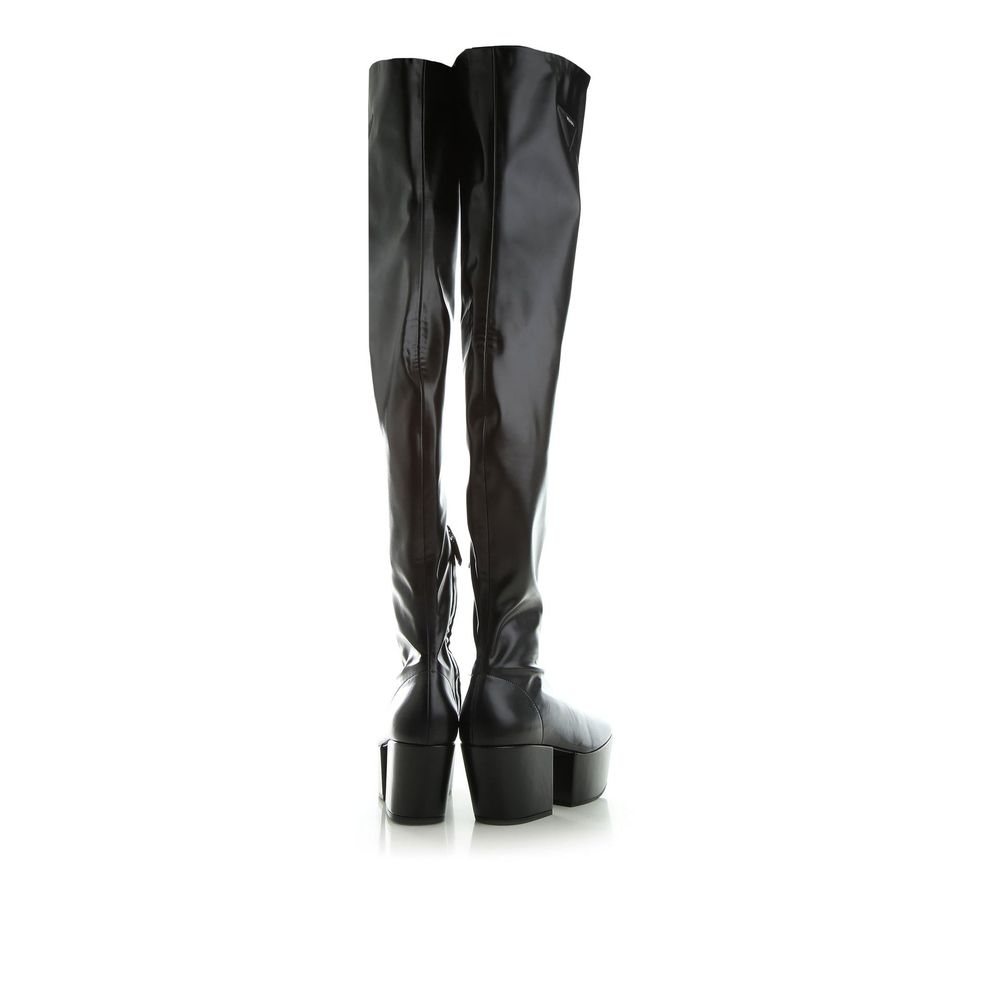 Prada Cuissardes en veau noir