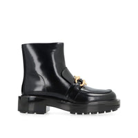 Bottines Bottega Veneta en cuir de veau noir