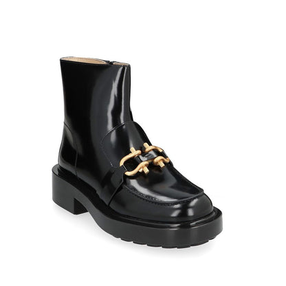 Bottines Bottega Veneta en cuir de veau noir