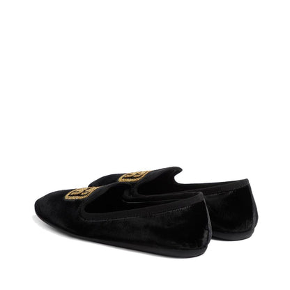Miu Miu Ballerine in tessuto nere