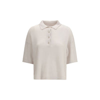 Polo en cachemire beige Allude