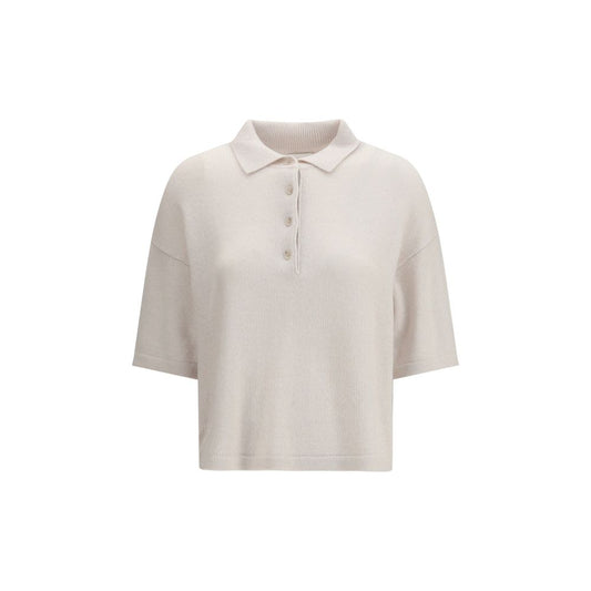 Polo in cashmere Allude Beige