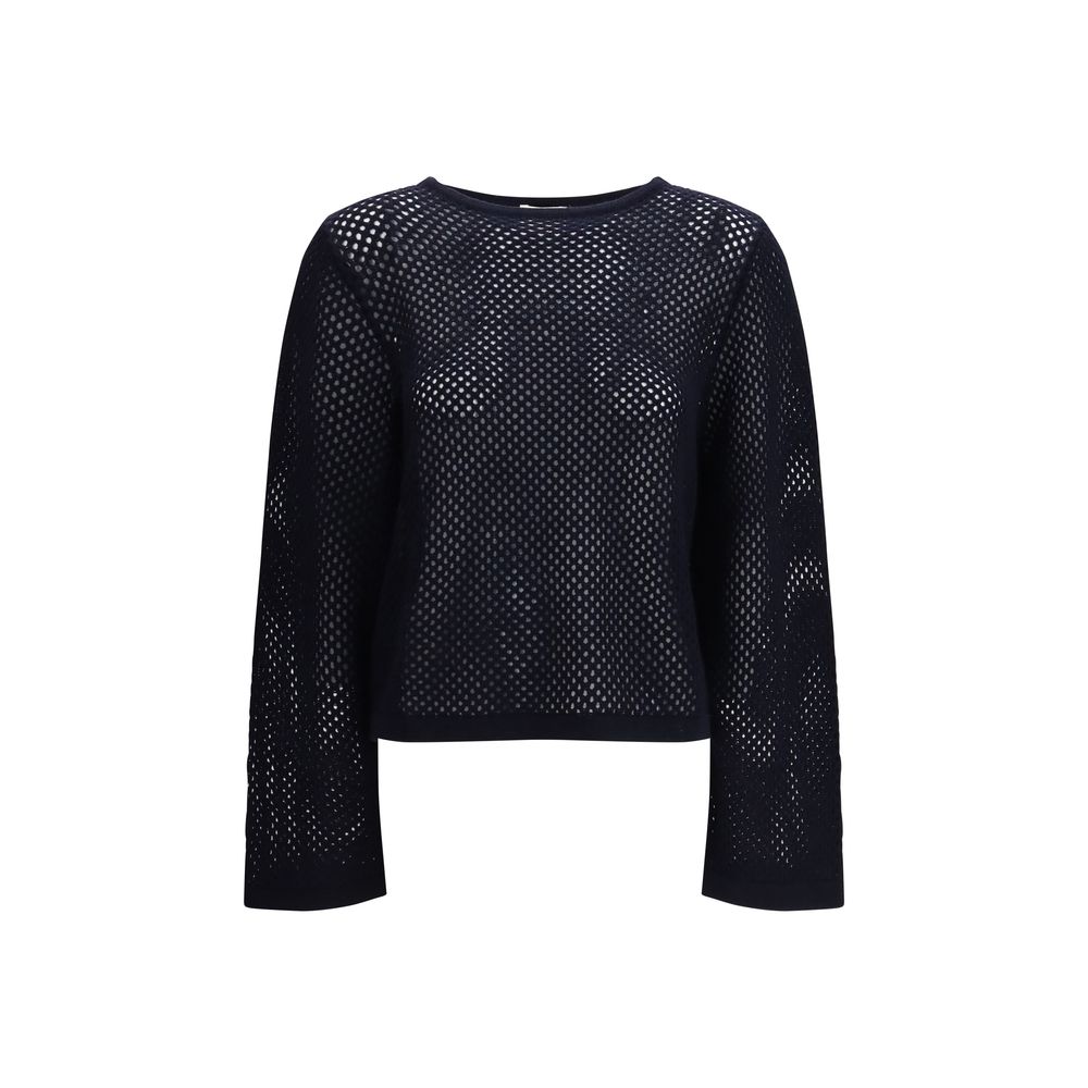 Sweat-shirt en laine polaire Allude bleu