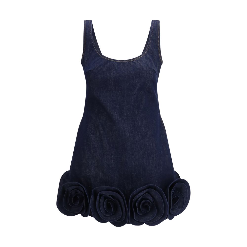 Abito casual Self-Portrait in cotone blu