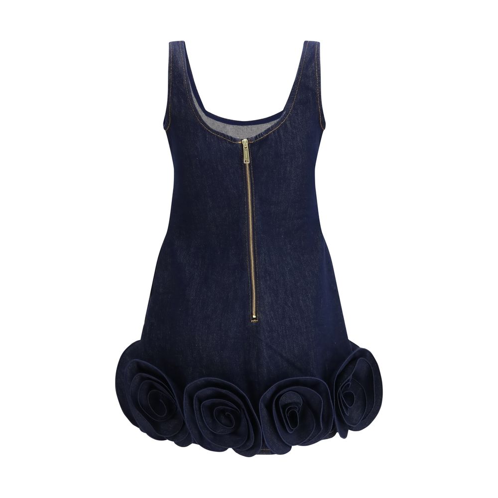 Abito casual Self-Portrait in cotone blu