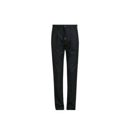 Herno Pantaloni Casual Neri in Elastan