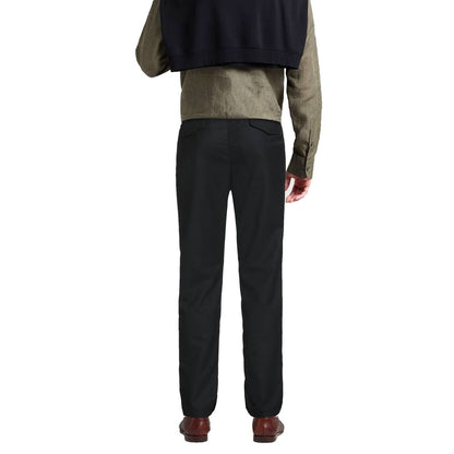 Herno Pantaloni Casual Neri in Elastan