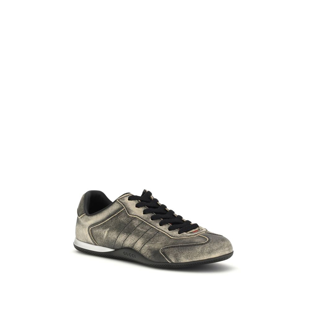 Baskets basses Gucci en cuir de veau noir Bos Taurus