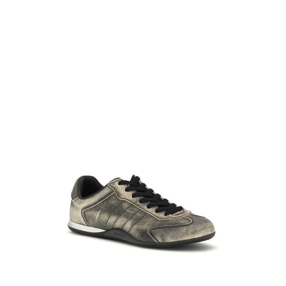 Baskets basses Gucci en cuir de veau noir Bos Taurus