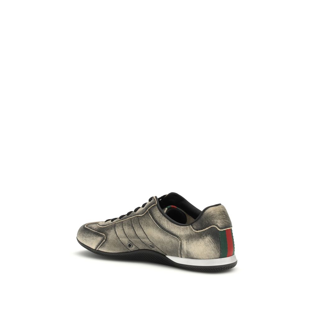 Baskets basses Gucci en cuir de veau noir Bos Taurus