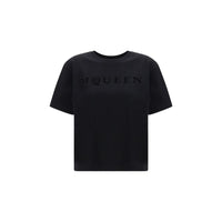 T-shirt Alexander McQueen in cotone nero