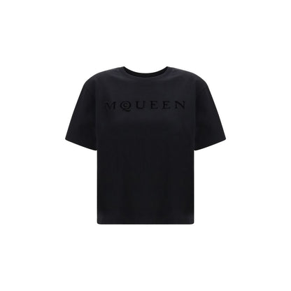 T-shirt Alexander McQueen in cotone nero