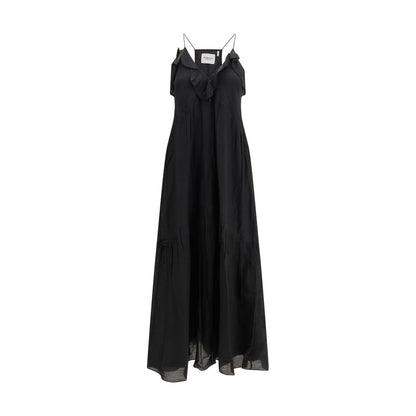 Marant Etoile Abito Casual in Cotone Nero