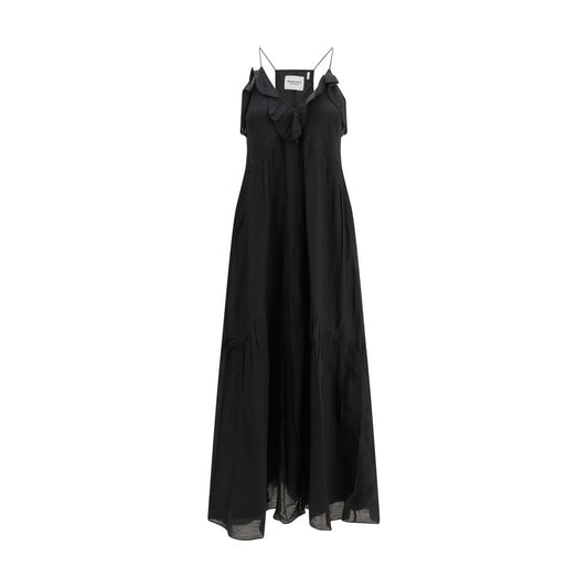Marant Etoile Abito Casual in Cotone Nero