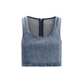 Chemise en jean bleue Self-Portrait