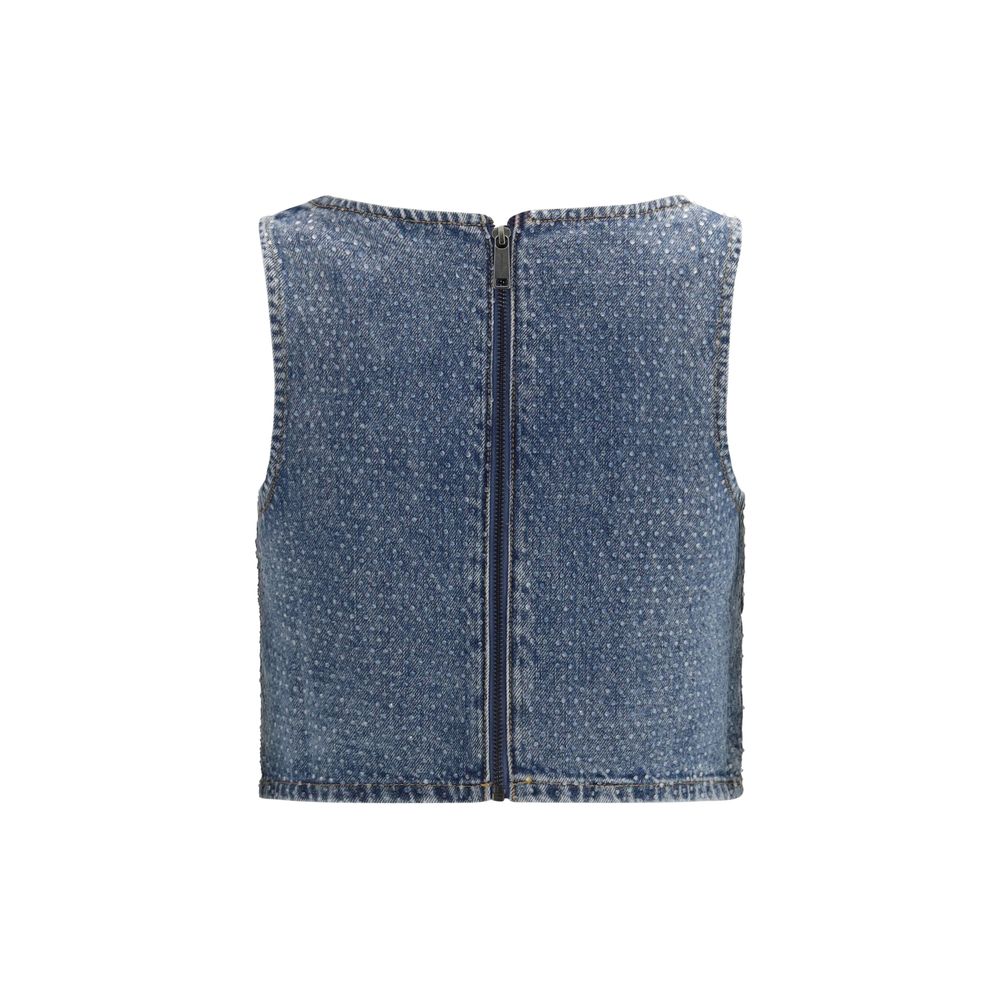 Chemise en jean bleue Self-Portrait