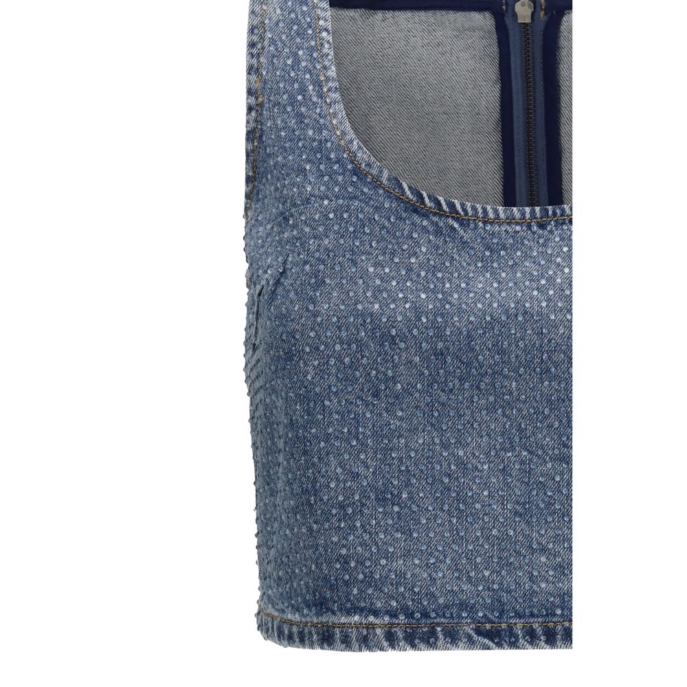 Chemise en jean bleue Self-Portrait