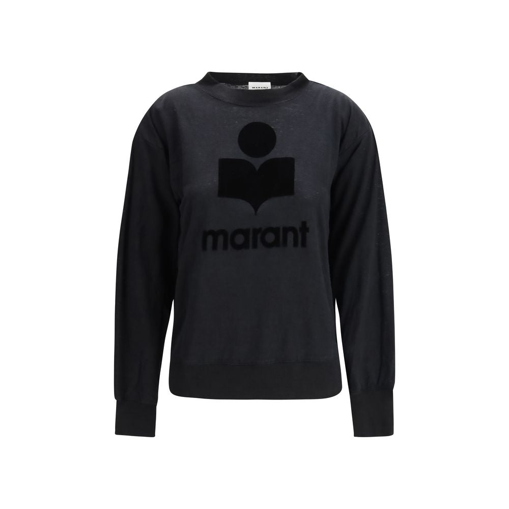 Felpa Marant Etoile in lino nero