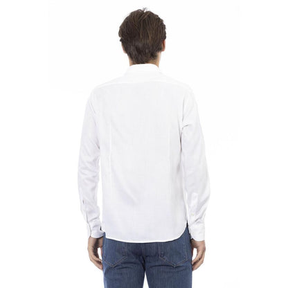 T-Shirt a Maniche Lunghe Baldinini Trend in Cotone Bianco