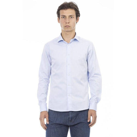T-shirt a maniche lunghe Baldinini Trend in cotone blu