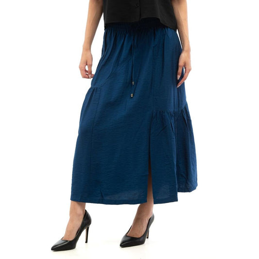 Patrizia Pepe Gonna Lunga in Viscosa Blu