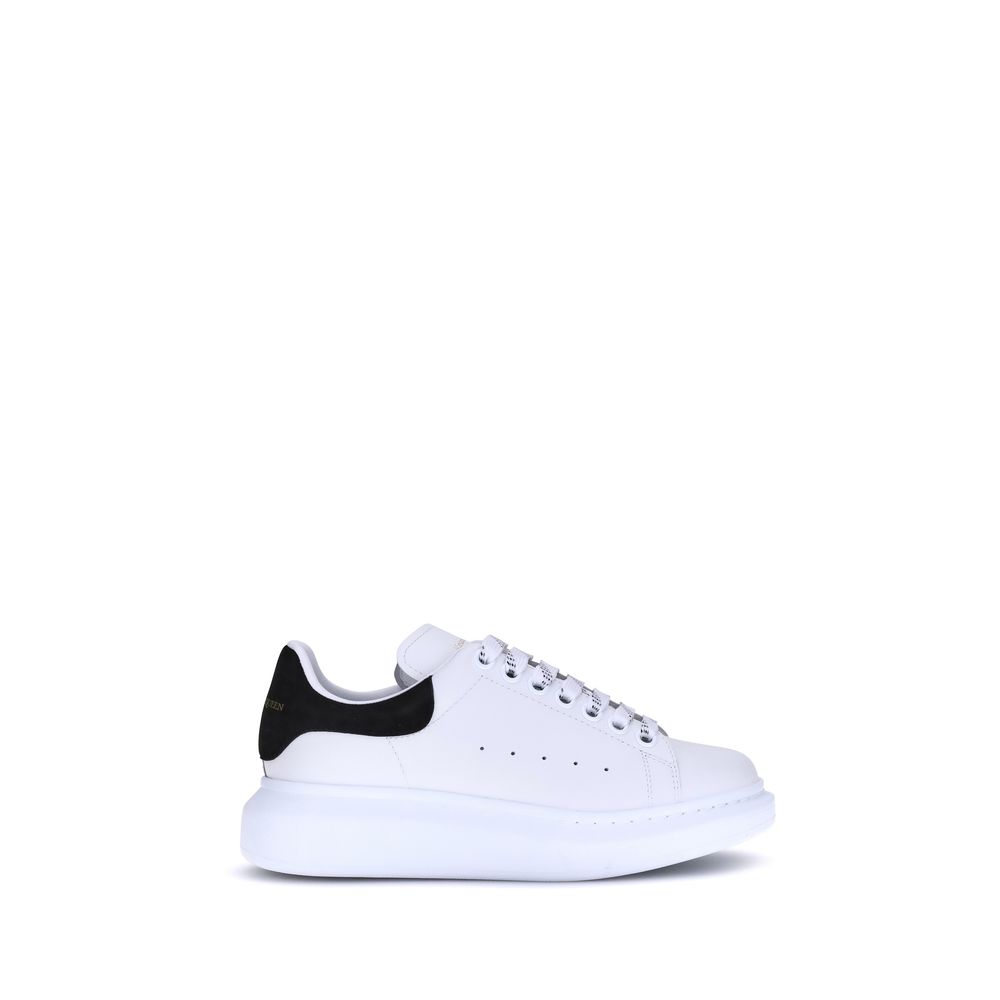 Sneakers Platform Alexander McQueen in Pelle di Vitello Bianca Bos Taurus