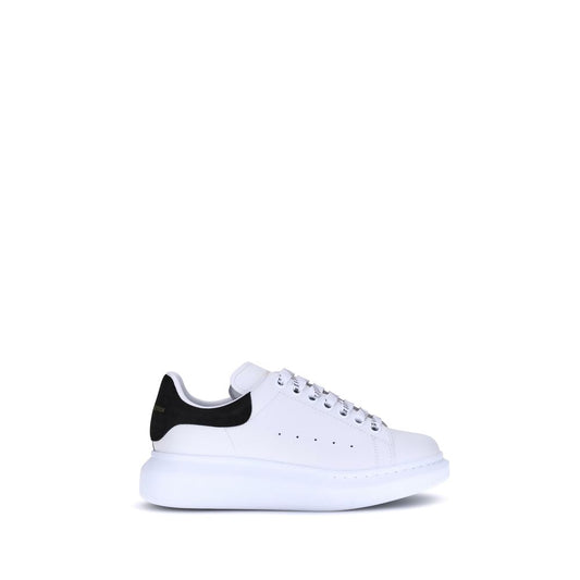 Baskets plateforme Alexander McQueen en cuir de veau blanc Bos Taurus