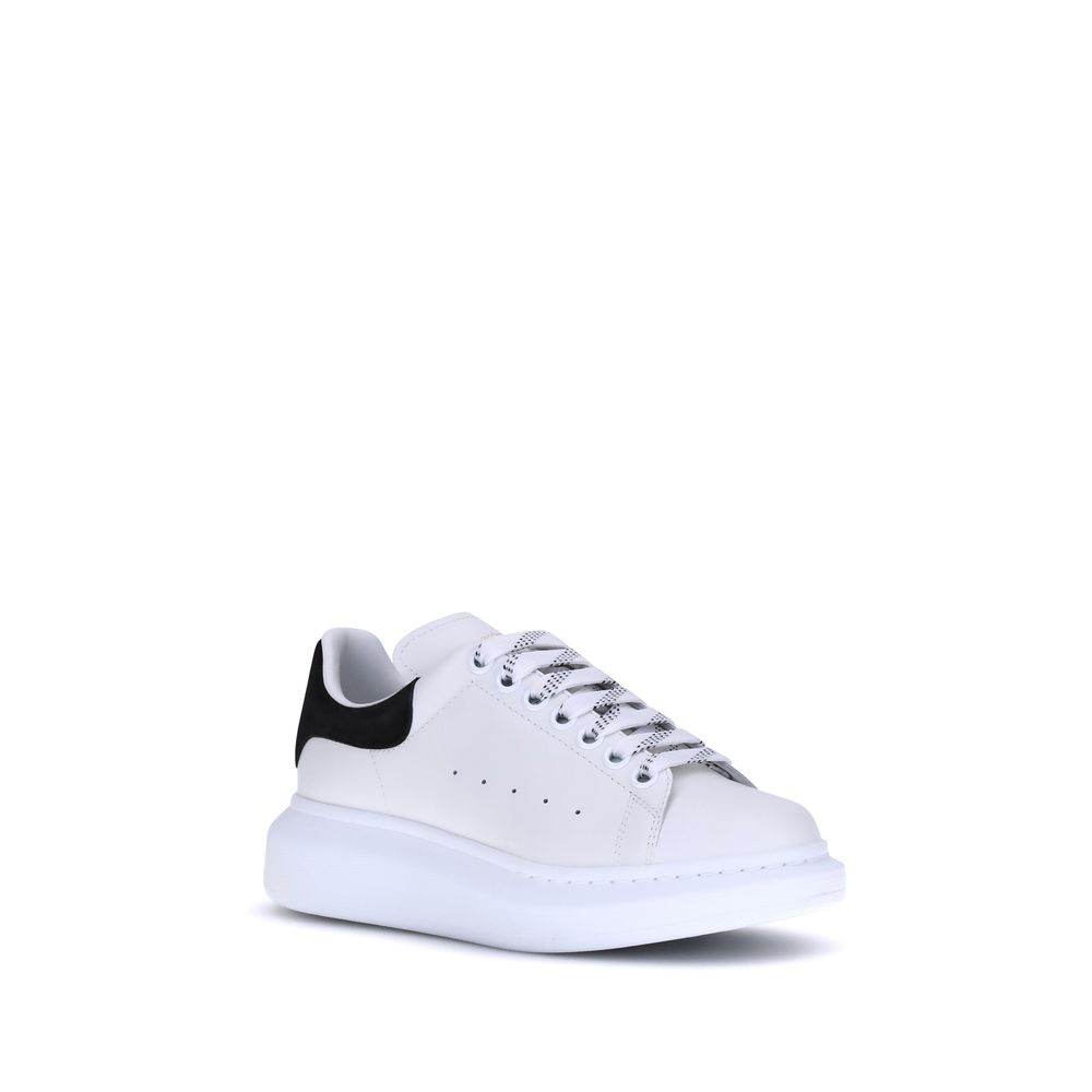 Sneakers Platform Alexander McQueen in Pelle di Vitello Bianca Bos Taurus