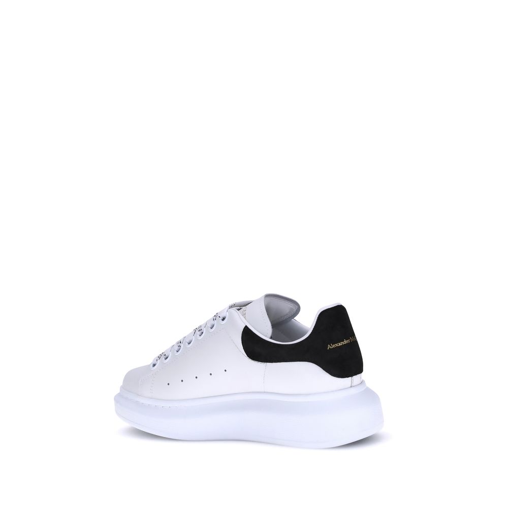 Sneakers Platform Alexander McQueen in Pelle di Vitello Bianca Bos Taurus