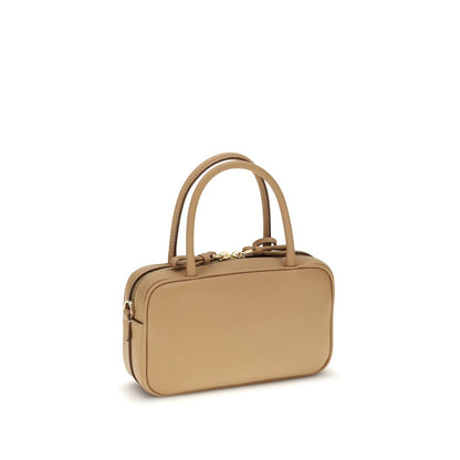 Sac à main Prada en cuir de veau beige (Bos Taurus)