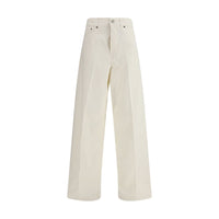 Jean coupe droite en coton blanc Haikure