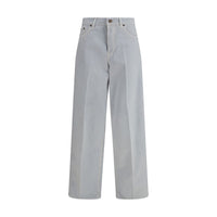 Jeans dritti in cotone blu Haikure