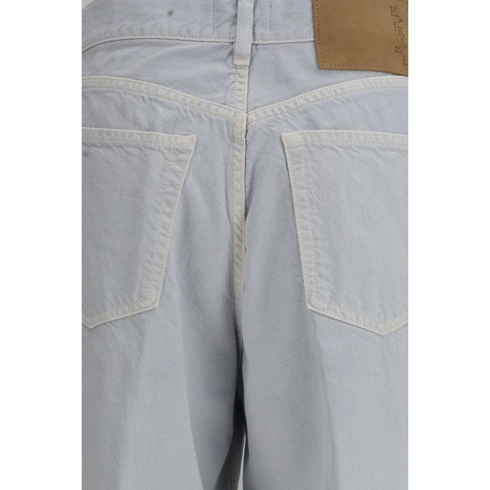 Jeans dritti in cotone blu Haikure