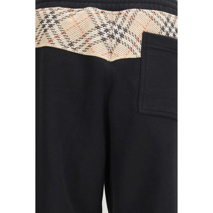 Burberry Pantaloni da Jogging Neri in Cotone