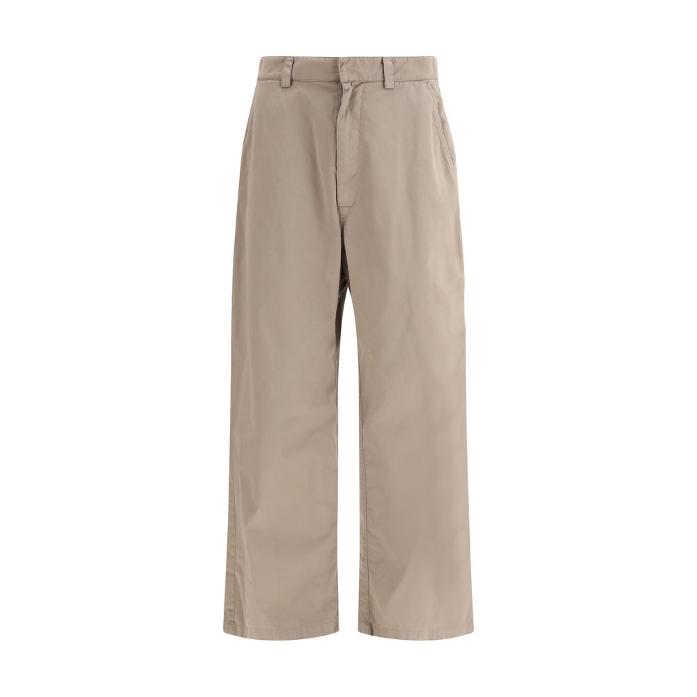 Pantalon décontracté Balenciaga en coton beige