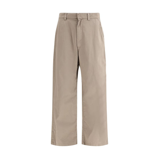 Pantaloni casual Balenciaga in cotone beige