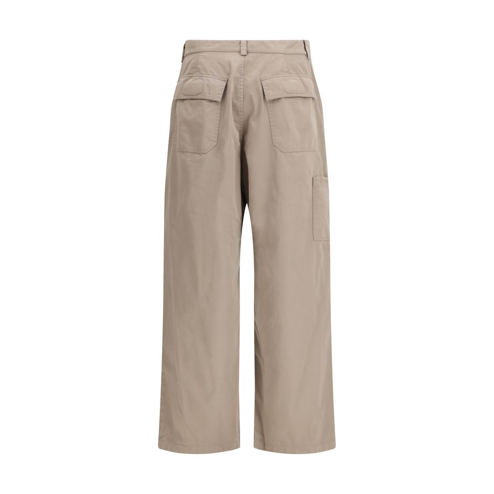 Pantalon décontracté Balenciaga en coton beige
