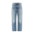 Versace Jeans in Denim di Cotone Blu