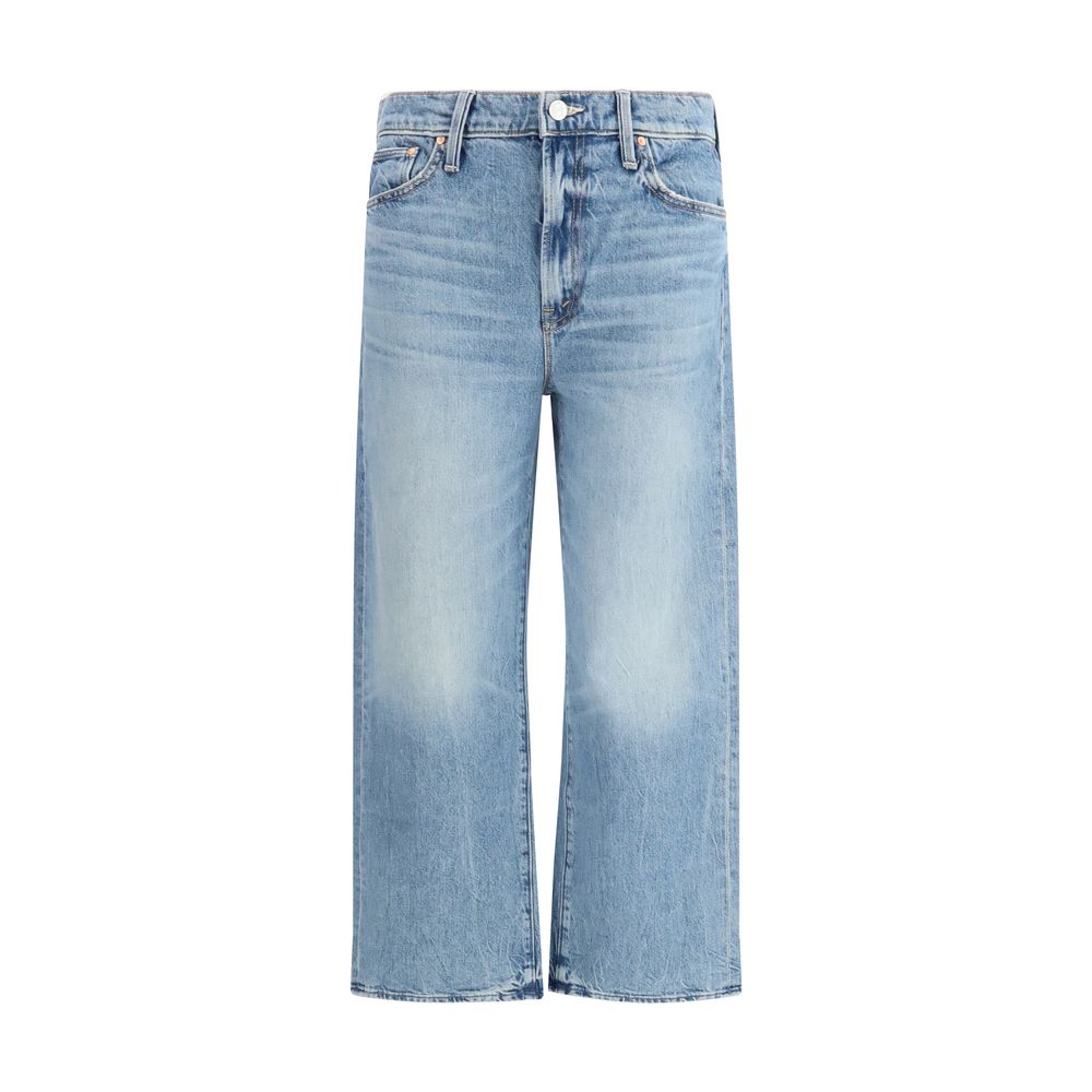 Jeans corti Mother Denim in cotone blu