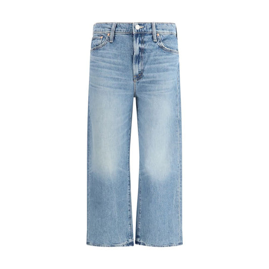 Jeans corti Mother Denim in cotone blu