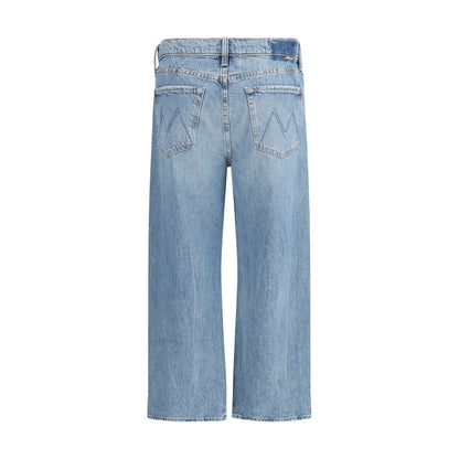 Jeans corti Mother Denim in cotone blu
